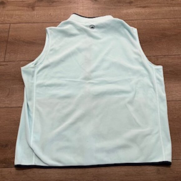 NEW Peter Millar Summer Comfort Golf Vest Mens Size XXL Blue Velour Full Zip - Picture 9 of 11